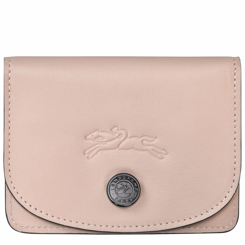 Longchamp Le Pliage Xtra Card holder - Leather Beige USA | 30039987542-