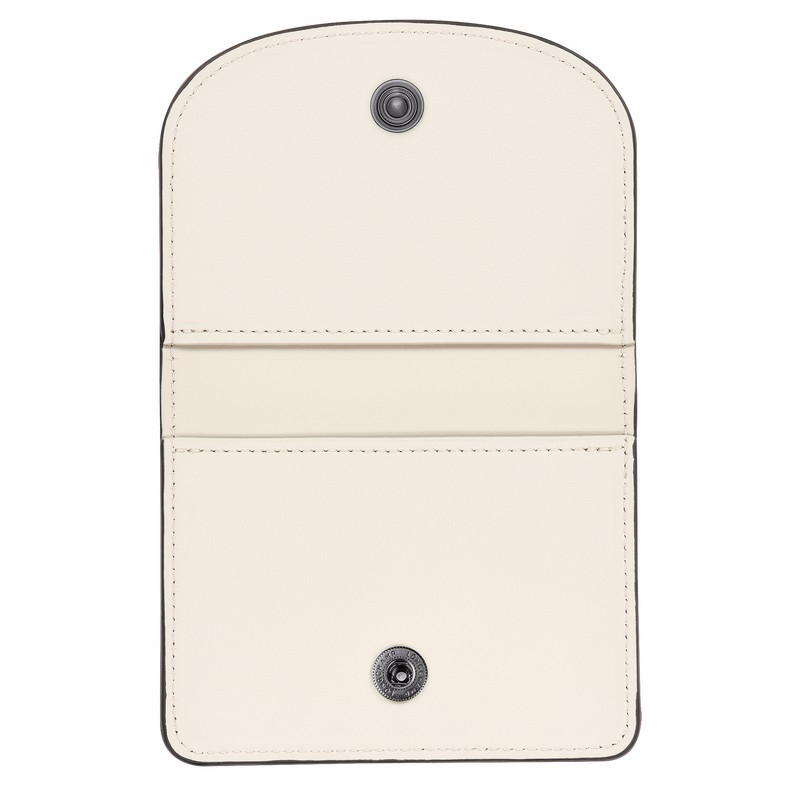 Longchamp Le Pliage Xtra Card holder - Leather White USA | 30039987037-