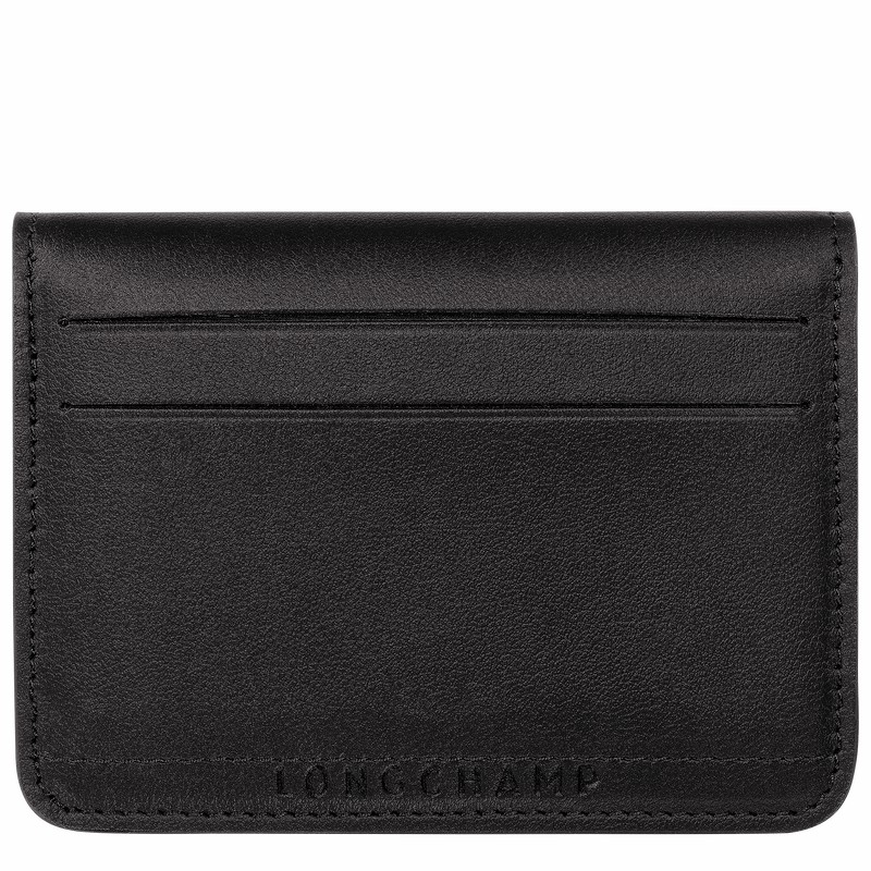 Longchamp Le Pliage Xtra Card holder - Leather Black USA | 30039987001-