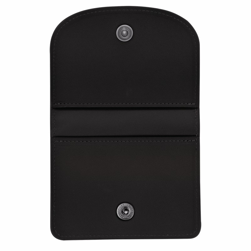 Longchamp Le Pliage Xtra Card holder - Leather Black USA | 30039987001-