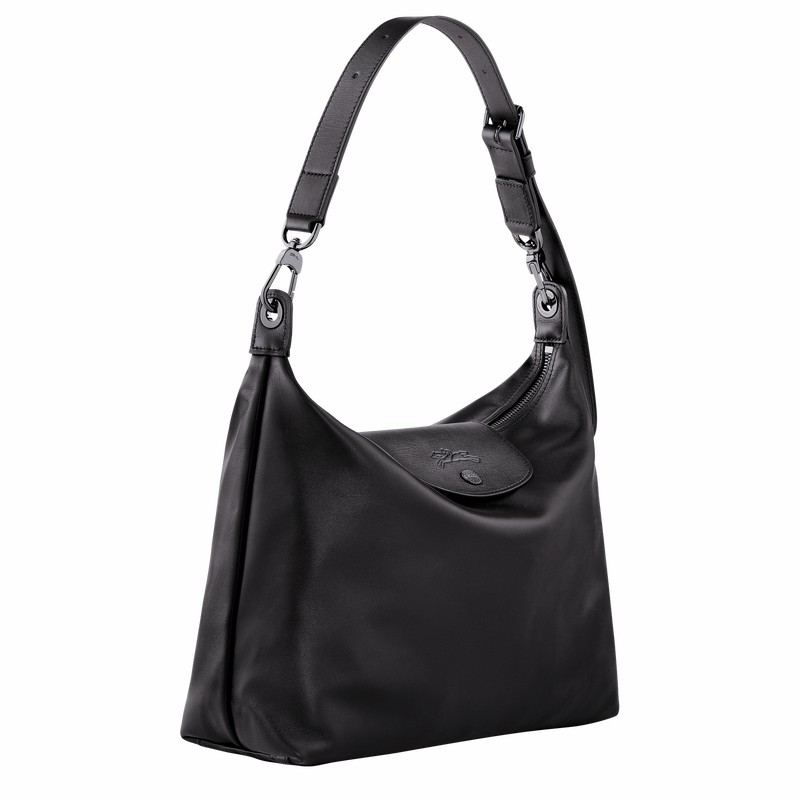 Longchamp Le Pliage Xtra M Hobo bag - Leather Black USA | 10189987001