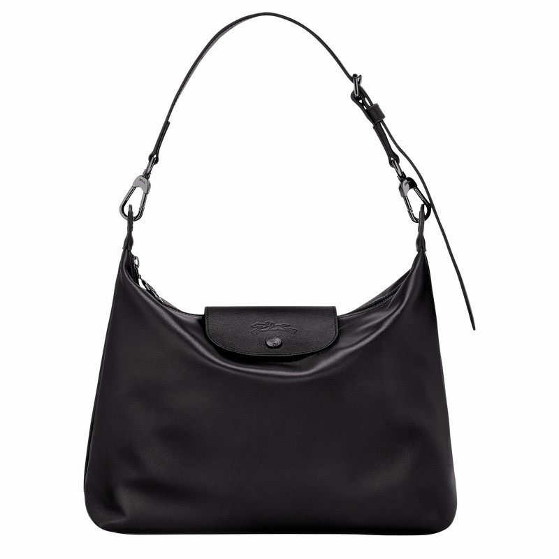 Longchamp Le Pliage Xtra M Hobo bag - Leather Black USA | 10189987001