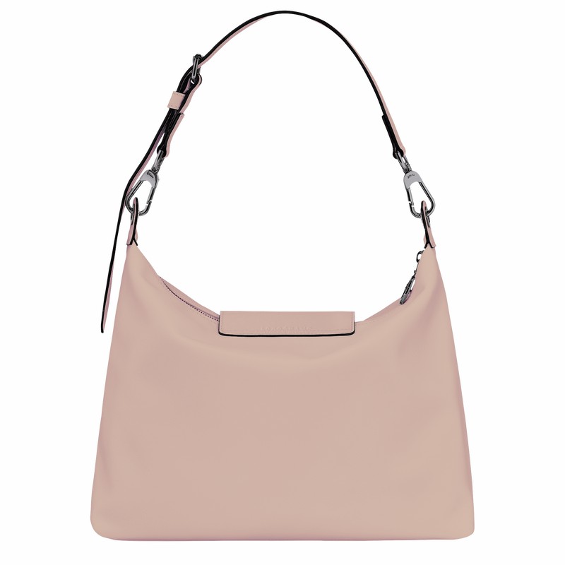 Longchamp Le Pliage Xtra M Hobo bag - Leather Beige USA | 10189987542