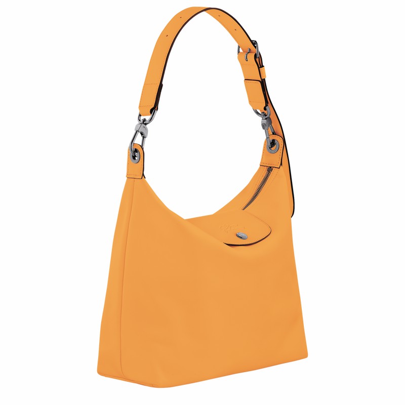 Longchamp Le Pliage Xtra M Hobo bag - Leather Apricot USA | 10189987222