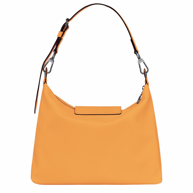 Longchamp Le Pliage Xtra M Hobo bag - Leather Apricot USA | 10189987222