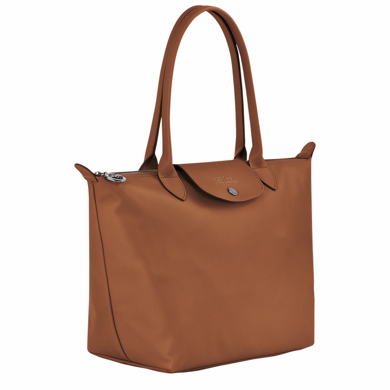 Longchamp Le Pliage Xtra M Tote bag - Leather Brown USA | L2605987504