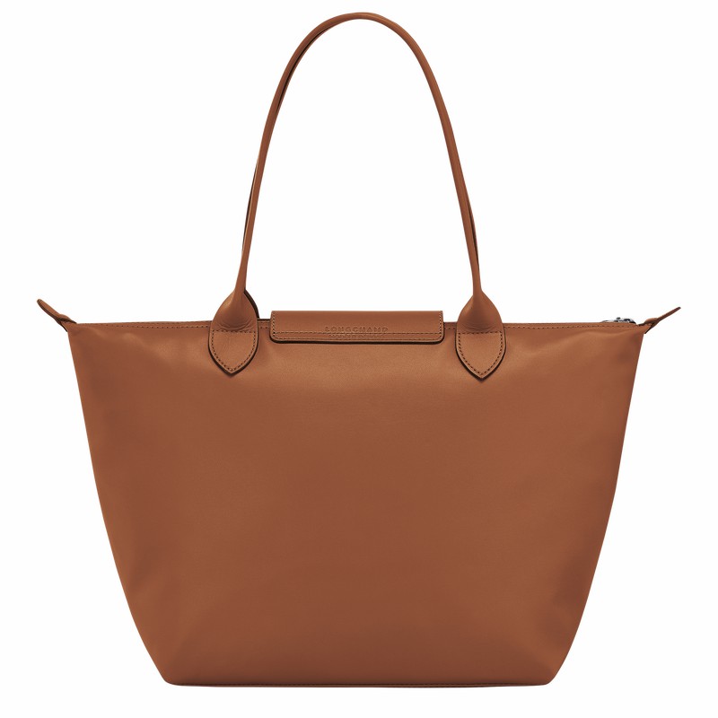 Longchamp Le Pliage Xtra M Tote bag - Leather Brown USA | L2605987504