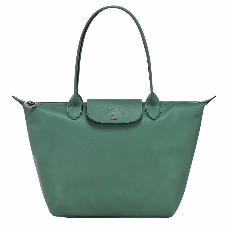 Longchamp Le Pliage Xtra M Tote bag - Leather Olive USA | L2605987D90