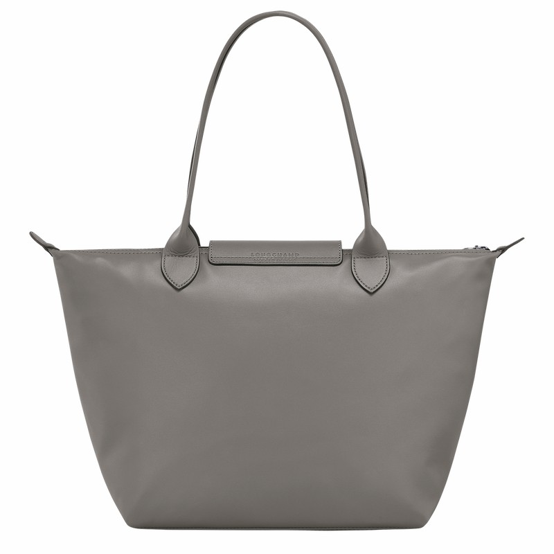 Longchamp Le Pliage Xtra M Tote bag - Leather Grey USA | L2605987P55