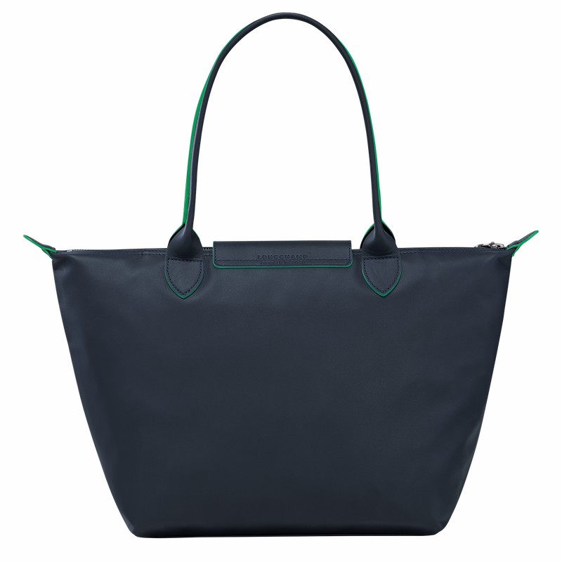 Longchamp Le Pliage Xtra M Tote bag - Leather Navy USA | L2605HEY556