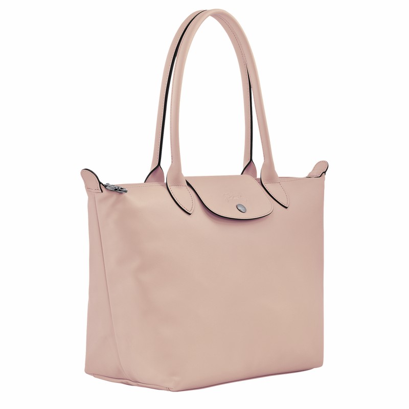 Longchamp Le Pliage Xtra M Tote bag - Leather Beige USA | L2605987542