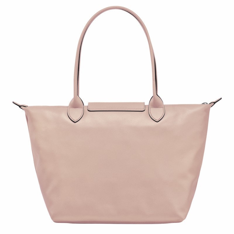 Longchamp Le Pliage Xtra M Tote bag - Leather Beige USA | L2605987542