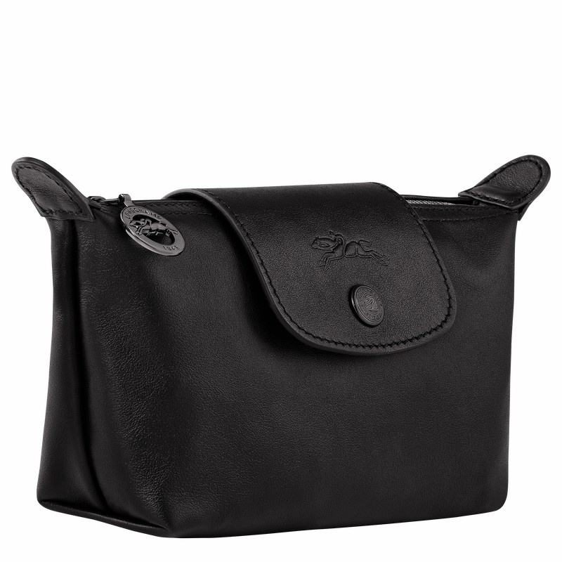 Longchamp Le Pliage Xtra Pouch - Leather Black USA | 34174987001-