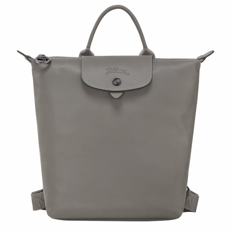 Longchamp Le Pliage Xtra S Backpack - Leather Grey USA | 10209987P55-