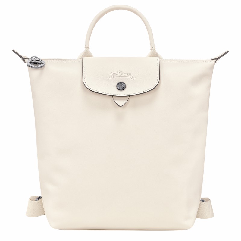 Longchamp Le Pliage Xtra S Backpack - Leather White USA | 10209987037