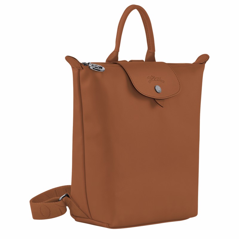 Longchamp Le Pliage Xtra S Backpack - Leather Brown USA | 10209987504-