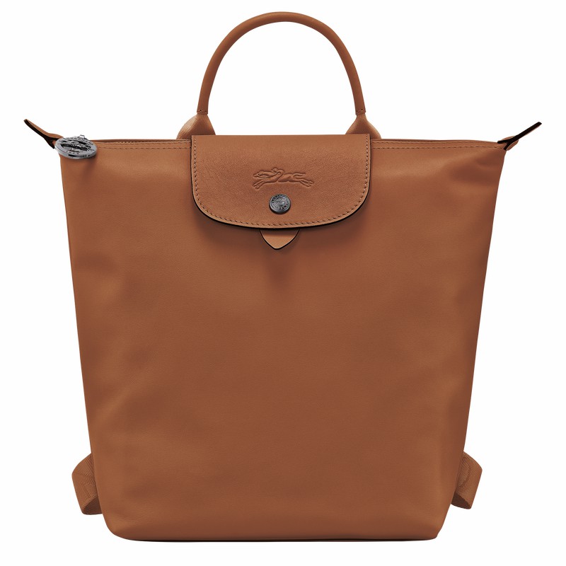 Longchamp Le Pliage Xtra S Backpack - Leather Brown USA | 10209987504-