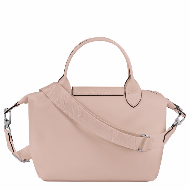 Longchamp Le Pliage Xtra S Handbag - Leather Beige USA | L1512987542