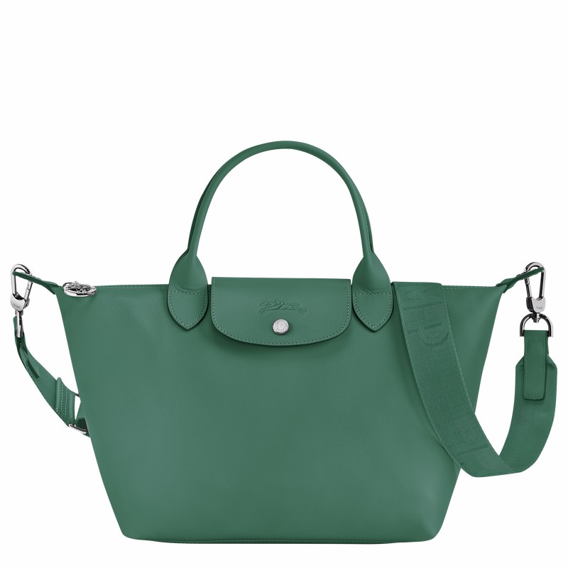 Longchamp Le Pliage Xtra S Handbag - Leather Olive USA | L1512987D90