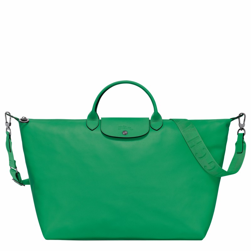 Longchamp Le Pliage Xtra S Travel bag - Leather Green USA | L1624987249-