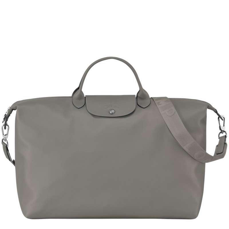 Longchamp Le Pliage Xtra S Travel bag - Leather Grey USA | L1624987P55