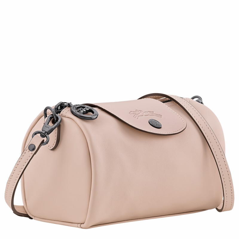 Longchamp Le Pliage Xtra XS Crossbody bag - Leather Beige USA | 10255987542