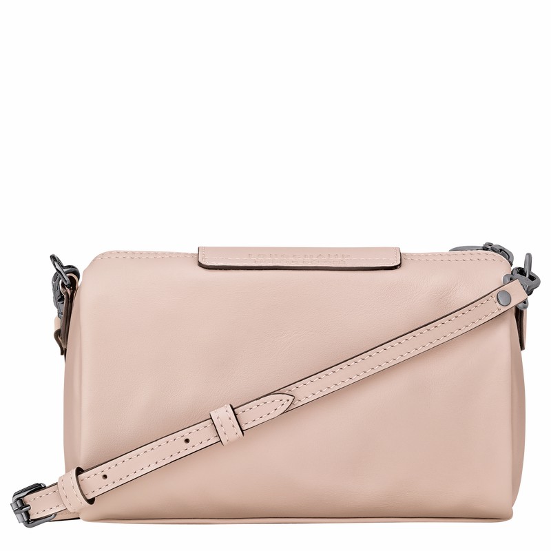 Longchamp Le Pliage Xtra XS Crossbody bag - Leather Beige USA | 10255987542