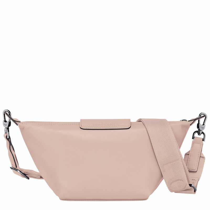 Longchamp Le Pliage Xtra XS Crossbody bag - Leather Beige USA | 10212987542