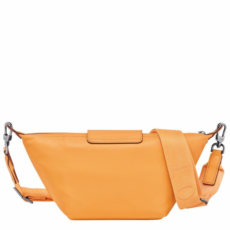 Longchamp Le Pliage Xtra XS Crossbody bag - Leather Apricot USA | 10212987222