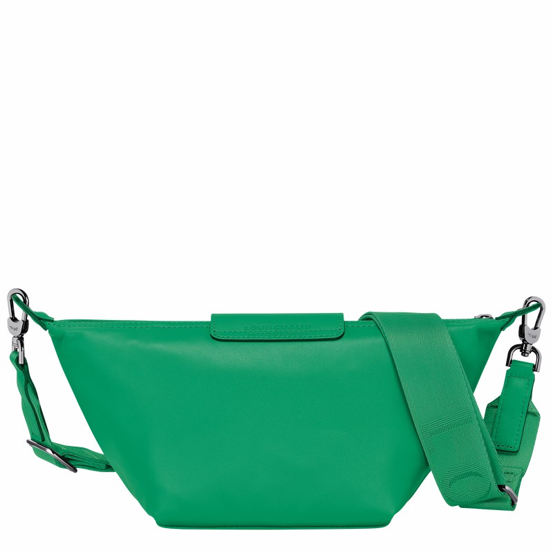 Longchamp Le Pliage Xtra XS Crossbody bag - Leather Green USA | 10212987249