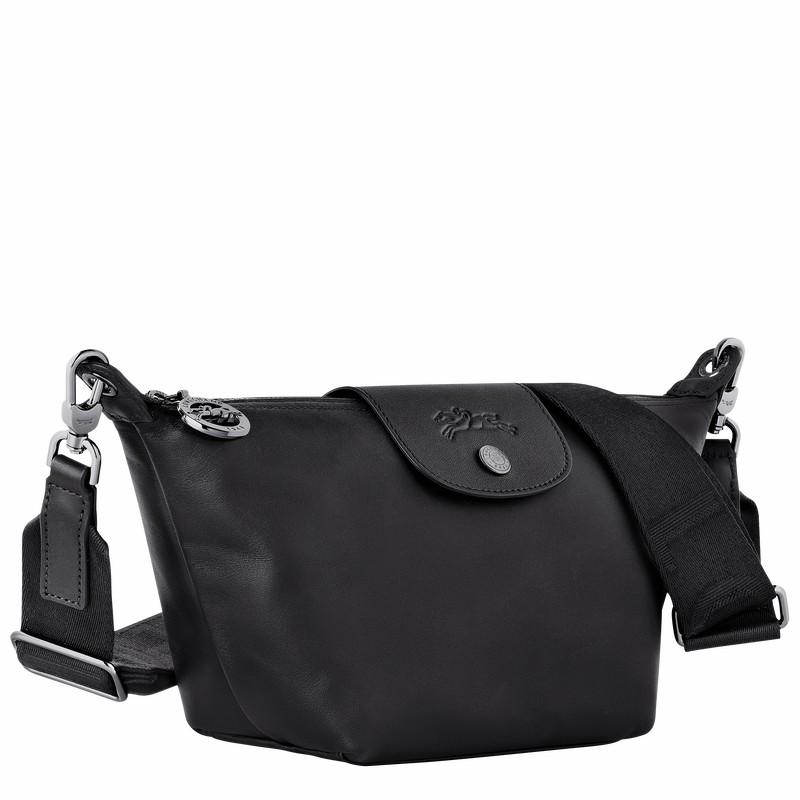 Longchamp Le Pliage Xtra XS Crossbody bag - Leather Black USA | 10212987001-