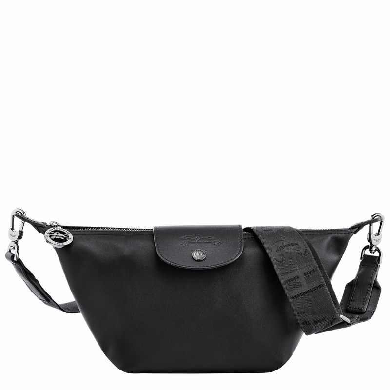 Longchamp Le Pliage Xtra XS Crossbody bag - Leather Black USA | 10212987001-