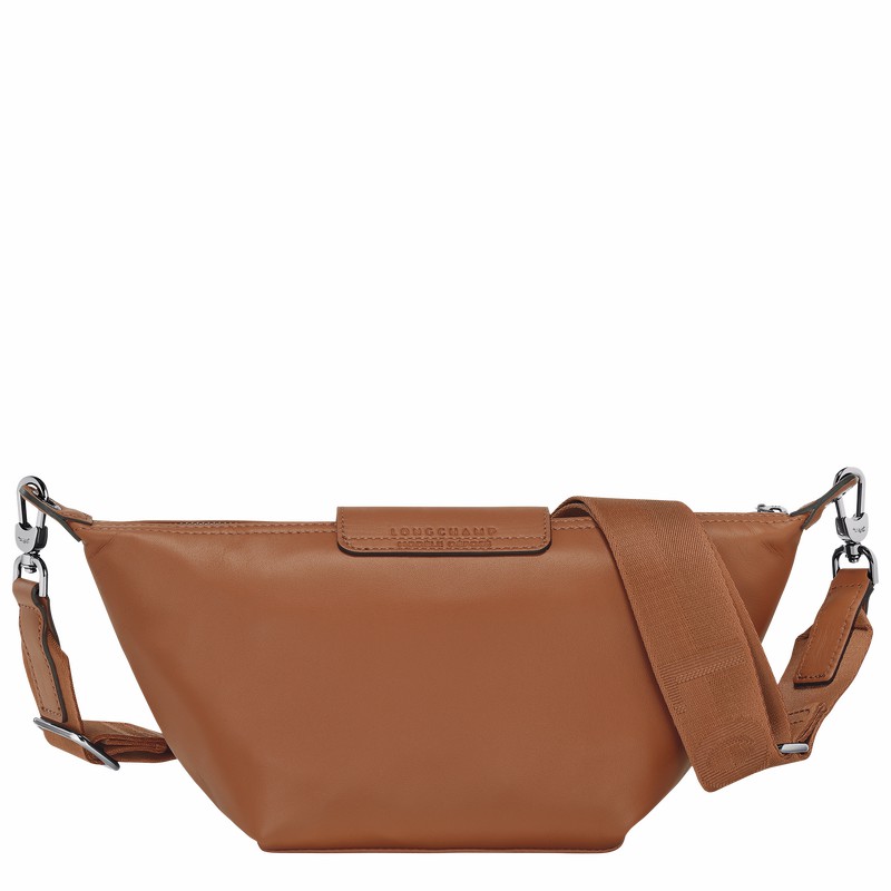 Longchamp Le Pliage Xtra XS Crossbody bag - Leather Brown USA | 10212987504-