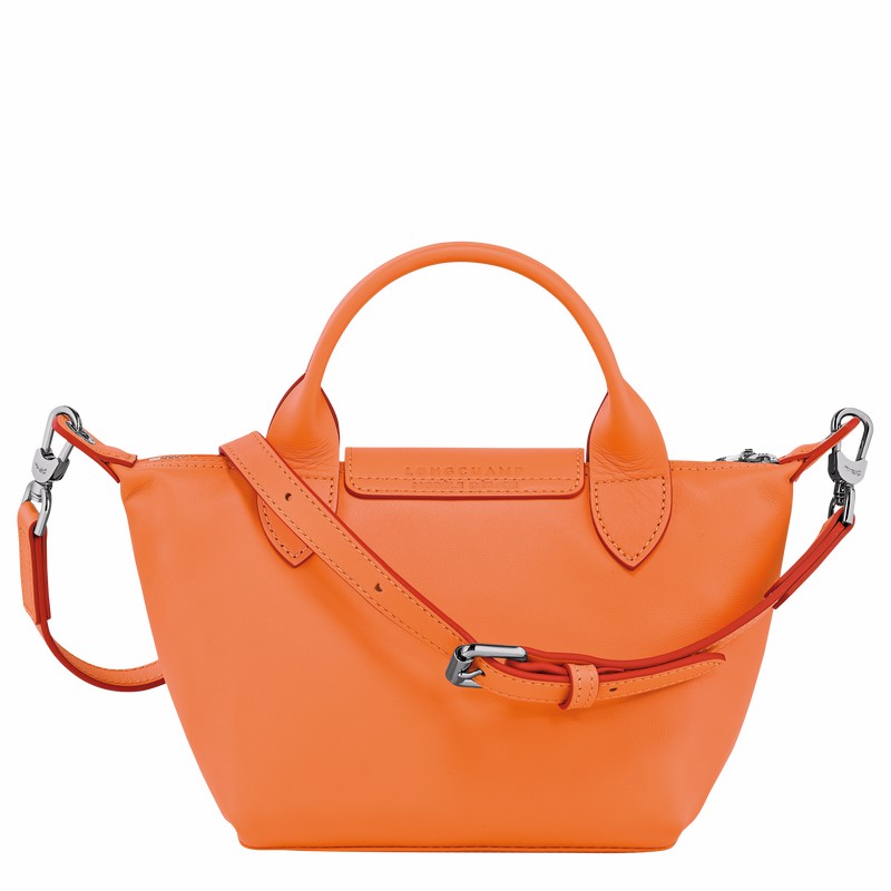 Longchamp Le Pliage Xtra XS Handbag - Leather Orange USA | L1500HEY017