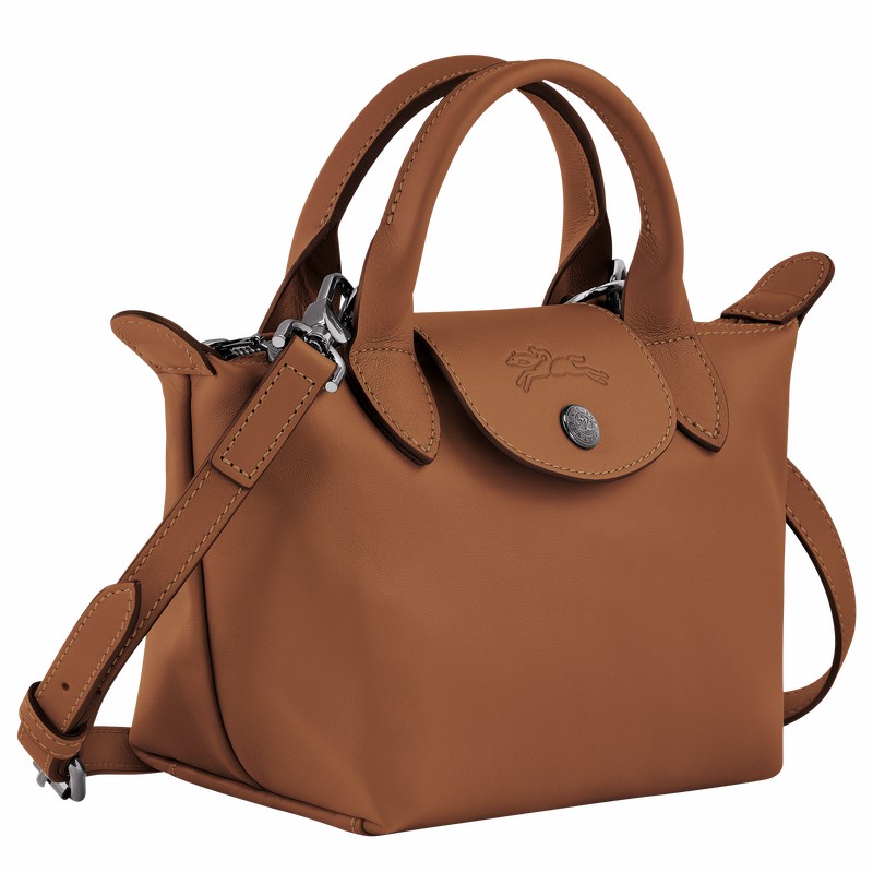 Longchamp Le Pliage Xtra XS Handbag - Leather Bag Brown | L1500987504