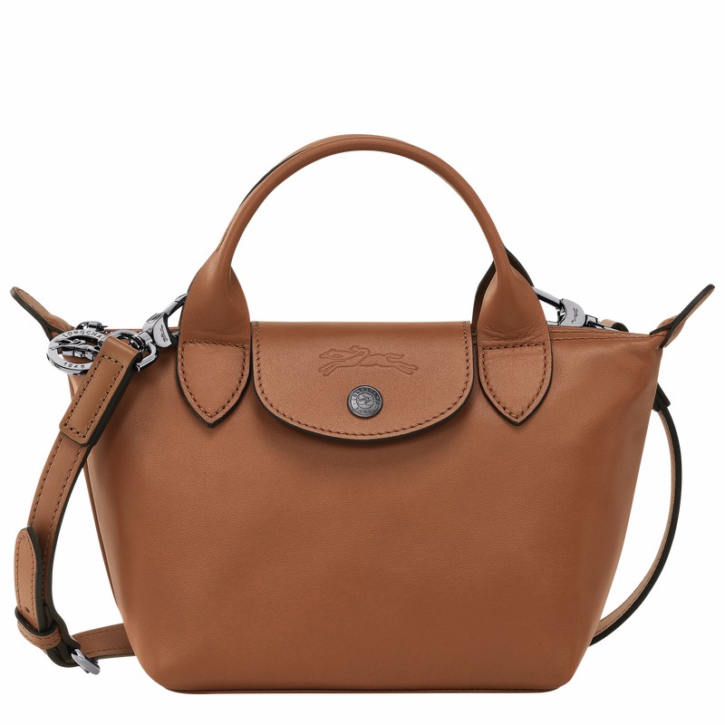 Longchamp Le Pliage Xtra XS Handbag - Leather Bag Brown | L1500987504