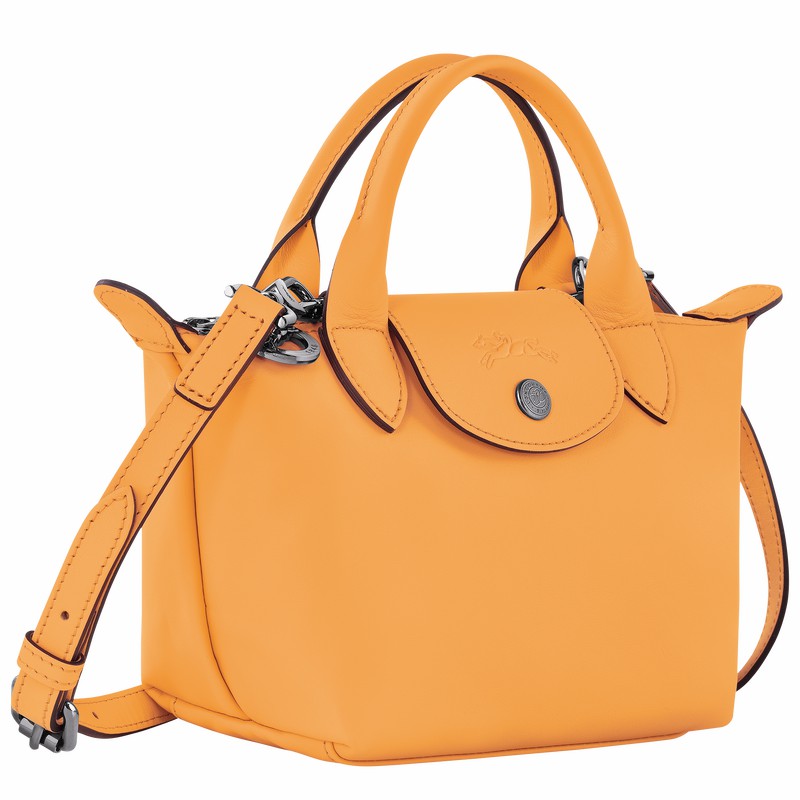 Longchamp Le Pliage Xtra XS Handbag - Leather Apricot USA | L1500987222