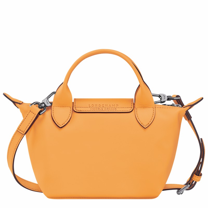 Longchamp Le Pliage Xtra XS Handbag - Leather Apricot USA | L1500987222