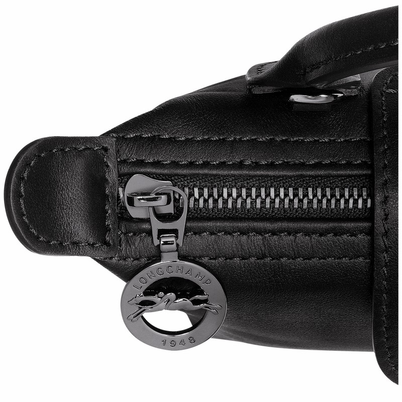 Longchamp Le Pliage Xtra XS Pouch - Leather Black USA | 34205987001