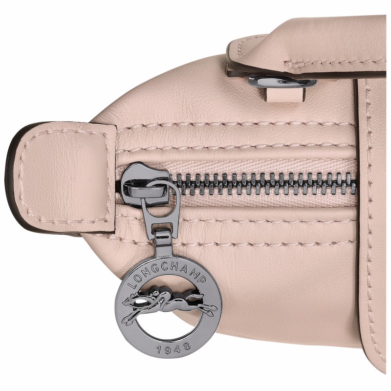 Longchamp Le Pliage Xtra XS Pouch - Leather Beige USA | 34205987542