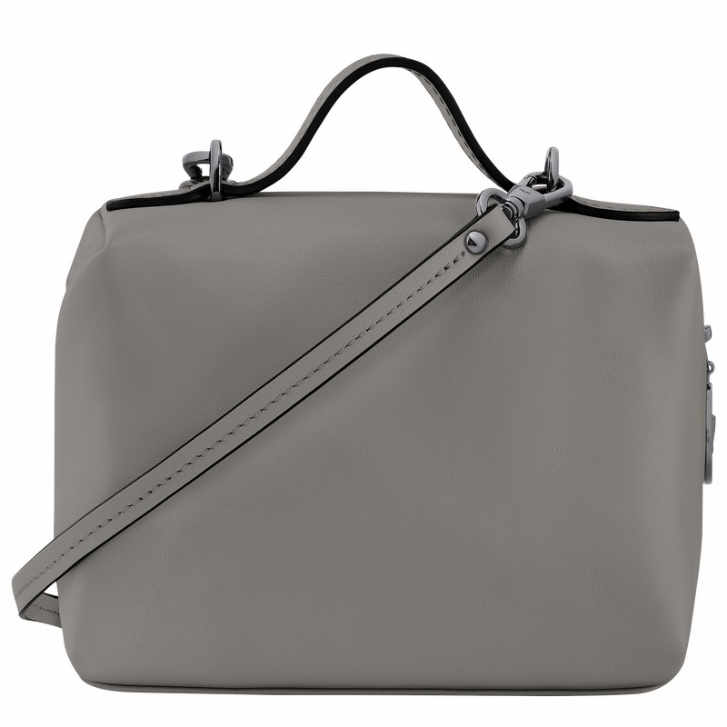 Longchamp Le Pliage Xtra XS Vanity - Leather Grey USA | 10187987P55