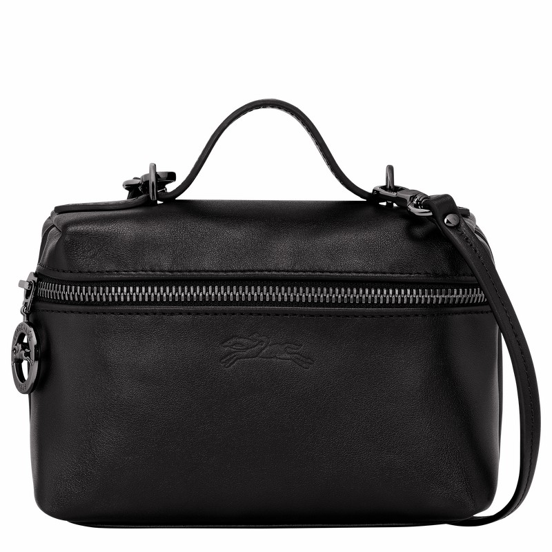 Longchamp Le Pliage Xtra XS Vanity - Leather Black USA | 10187987001