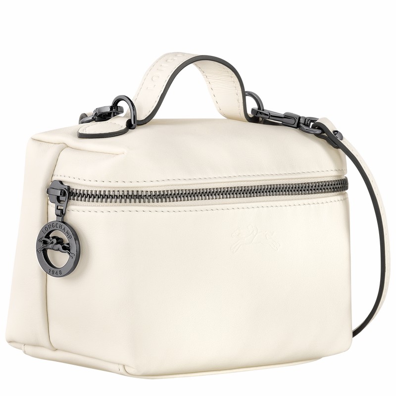 Longchamp Le Pliage Xtra XS Vanity - Leather White USA | 10187987037