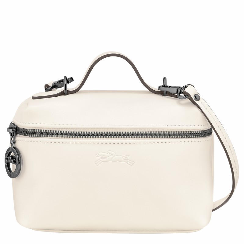 Longchamp Le Pliage Xtra XS Vanity - Leather White USA | 10187987037