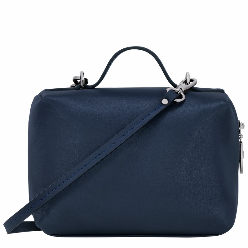 Longchamp Le Pliage Xtra XS Vanity - Leather Navy USA | 10187987556