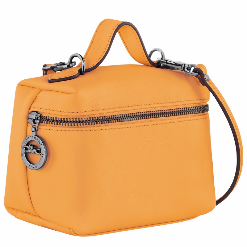 Longchamp Le Pliage Xtra XS Vanity - Leather Apricot USA | 10187987222