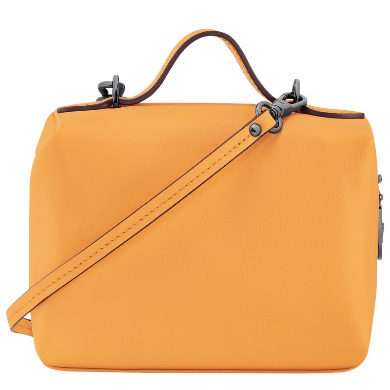 Longchamp Le Pliage Xtra XS Vanity - Leather Apricot USA | 10187987222