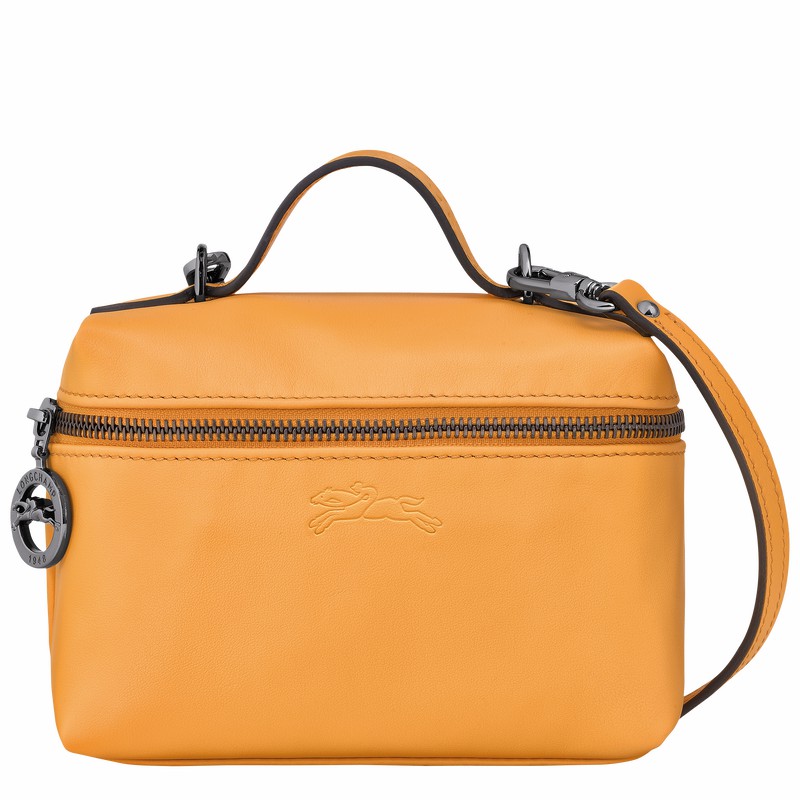 Longchamp Le Pliage Xtra XS Vanity - Leather Apricot USA | 10187987222