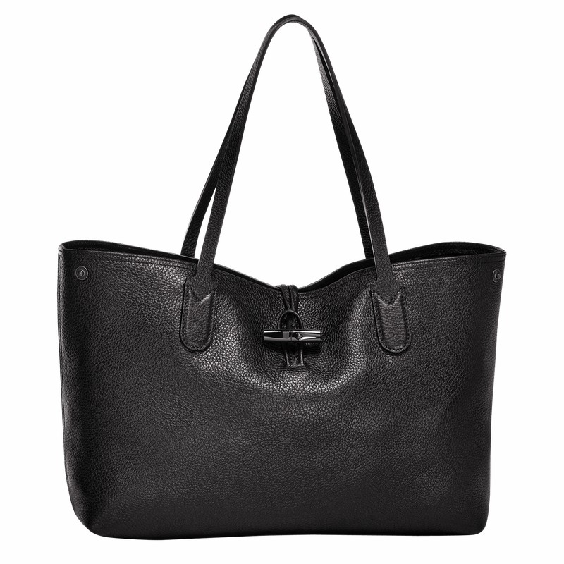 Longchamp Le Roseau Essential L Tote bag - Leather Black USA | L2686968001