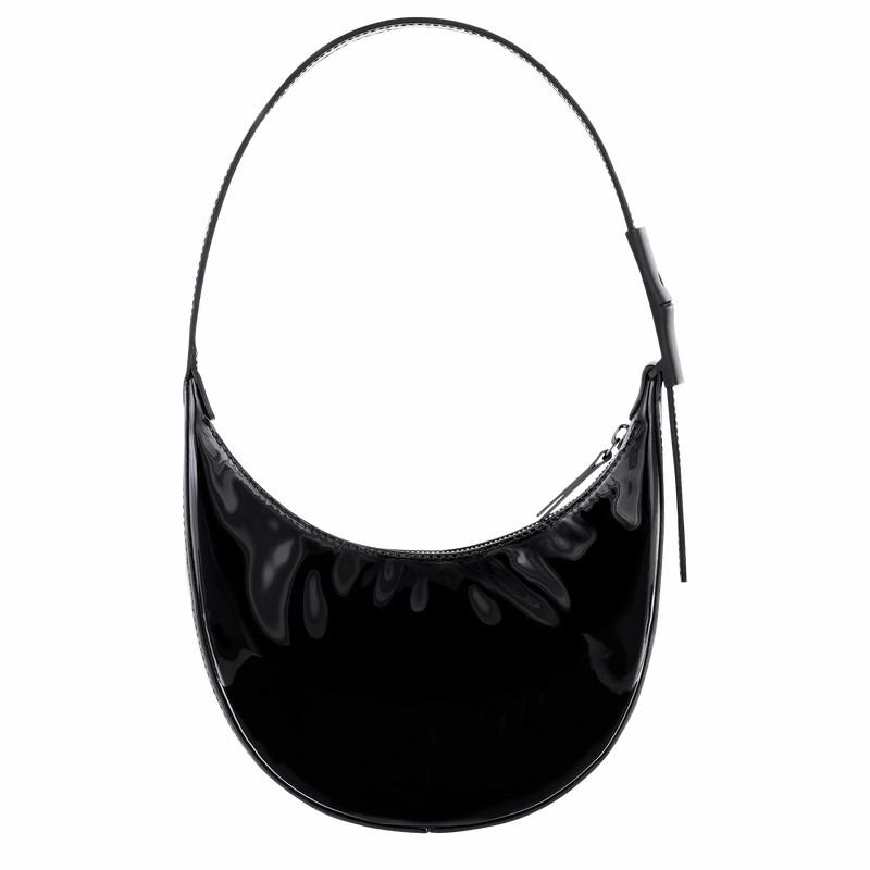 Longchamp Le Roseau Essential S Hobo bag - Leather Black USA | 10217HEZ001